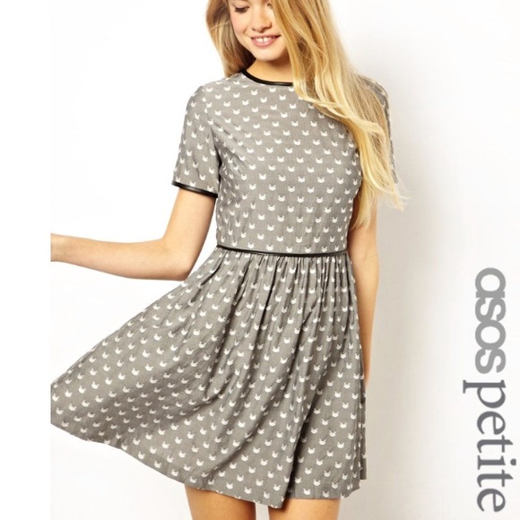 ASOS Dresses & Skirts - Asos Petite Cat print dress